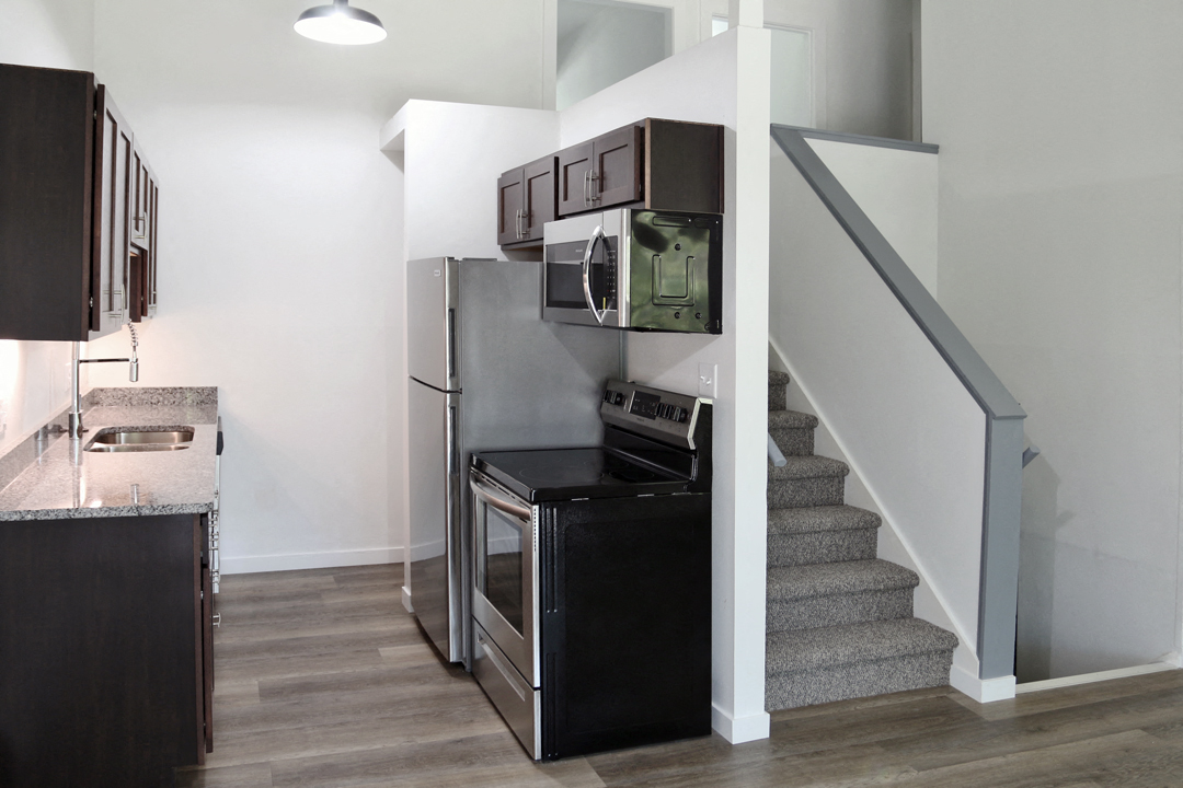 University Lofts Kitchen